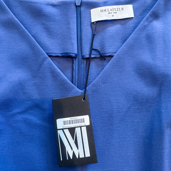 NWT MM LaFleur Rachel Dress French Blue Size 14 - Picture 5 of 7